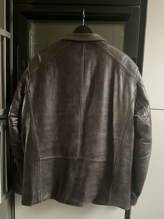 Kurtka męska Ochnik - naturalna skóra, L