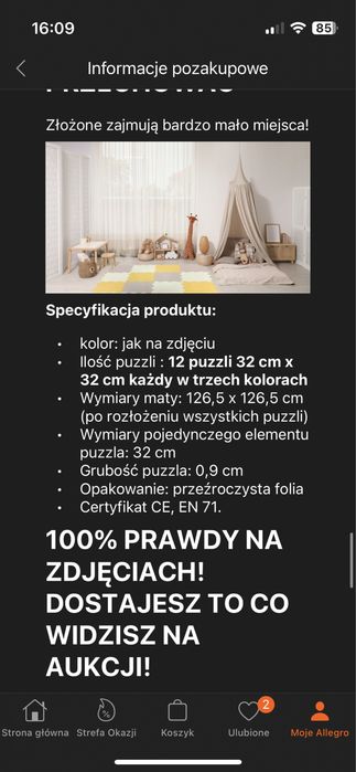 Puzzle piankowe mata do raczkowania