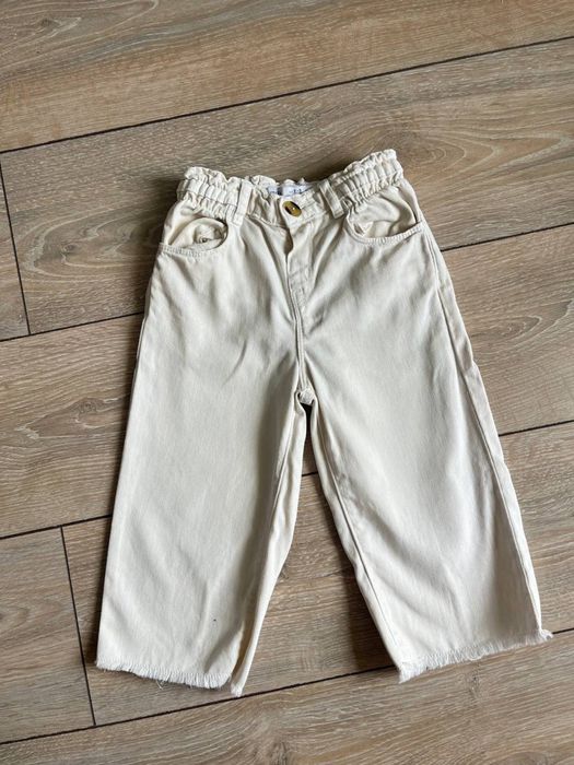 джинси молочні Zara, штани Zara на дівчинку 98, джинсы Zara 92-98