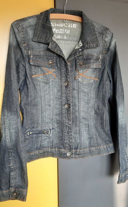 Jeansowa katana damska FISHBONE - r. L. Stan idealny! GRATIS TOREBKA!