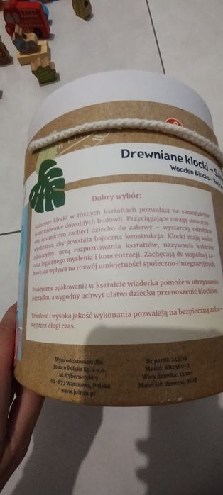 Drewniane klocki - samochody Elefun