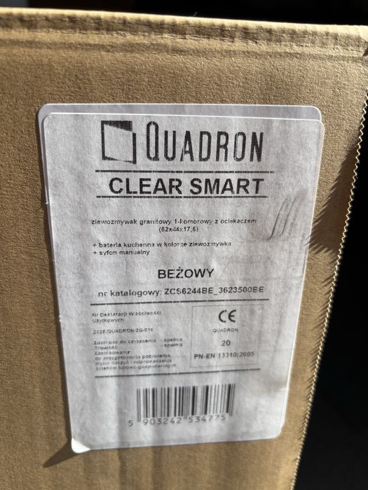 Zlewozmywak z baterią Quadron  62x44