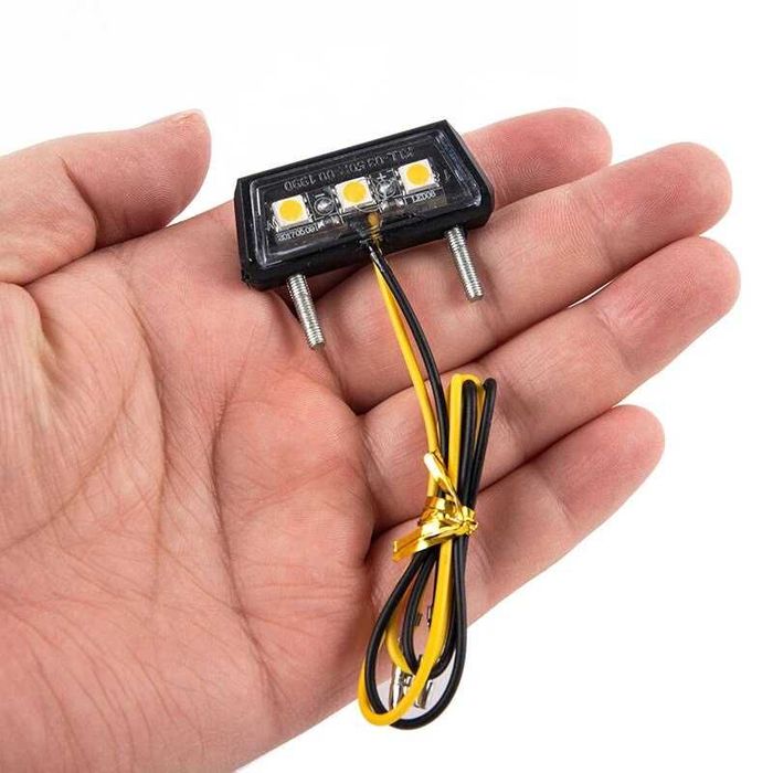 Luz de matrícula LED parafusos moto