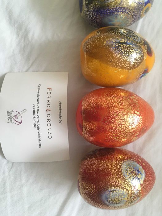 Pisanki wielkanocne od Murano 6 szt.