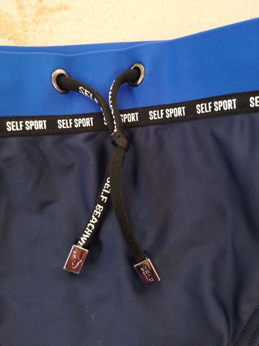 Kąpielówki męskie granatowe: Self - rozm.L - jak nowe!