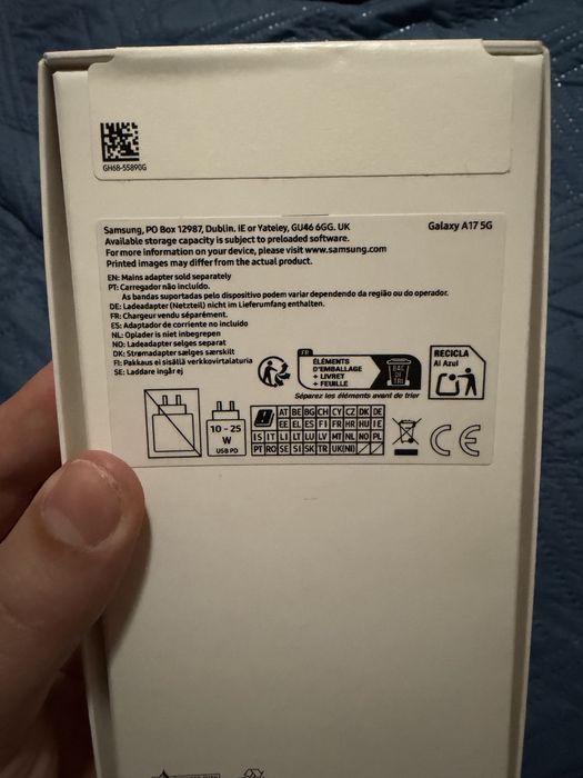 Telemóvel Galaxy A17 5G não- aberto