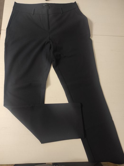 Spodnie eleganckie damskie granatowe roz 42