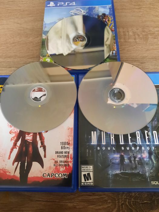 Лот ігор для PS4 GTA 5, Devil May Cry, Nioh, Murdered, Watch dogs 2, Planet Coaster Wipeout