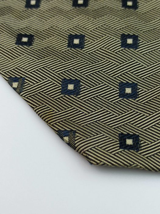 Pal Zileri brązowy jedwabny krawat maj58