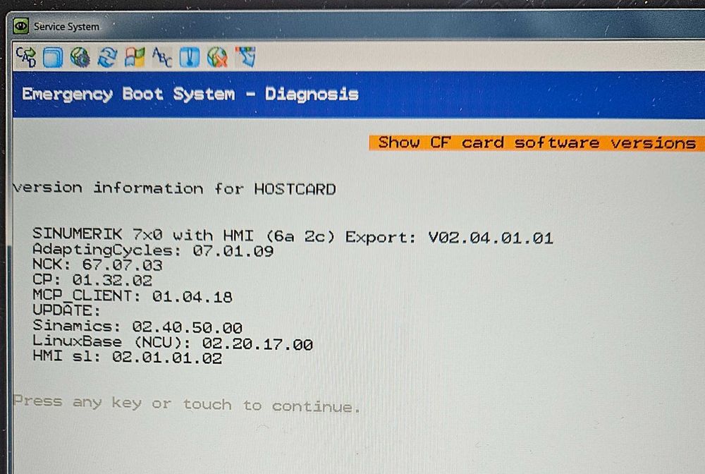 Sinumerik 840D sl NCU 710.2 with PLC 317-2DP.