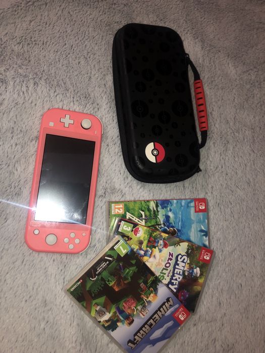 nintendo switch lite różowe