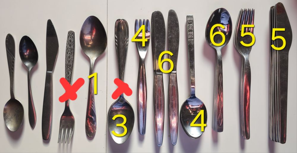 Sztućce Herfa, FWP, ABS Rostfrei, Gerlach itp