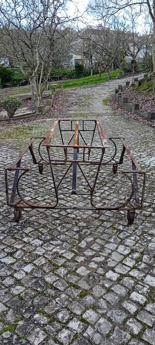 Mesa de ferro estrutura para exterior