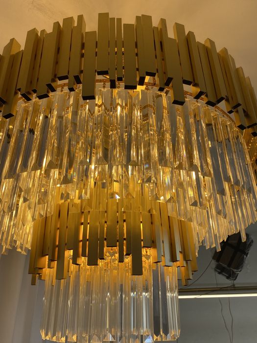 Lustre grande de cristal diâmetro 90cm