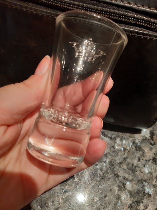 Kieliszki sobieski TRZY szt kolekcja art szkło grube deco kieliszek