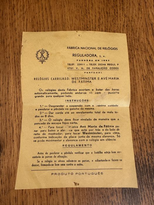 Relogio de parede antigo