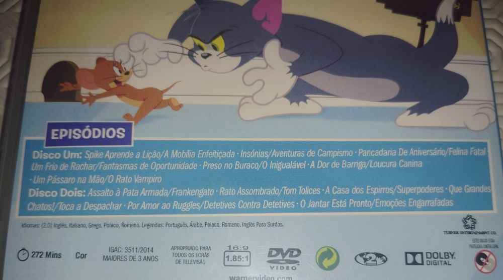 DVDs Filmes Infantis Tom&Jerry Como Novos