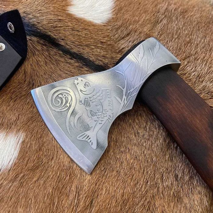 Подарунок військовому чоловіку Сокира ручної роботи Нептун ТопорTR30/1