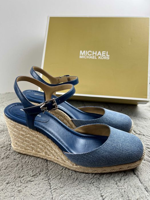 Sandały na koturnie Michael Kors Kenzie Wedge 41