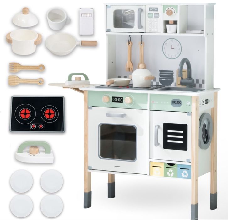 Interaktywna drewniana kuchnia  Mamabrum dla dzieci - NOWA
