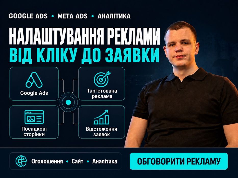 Налаштування Google Ads і таргетованої реклами для бізнесу