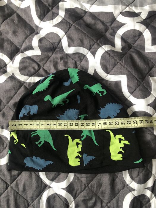 Czapka jesienna dinozaury