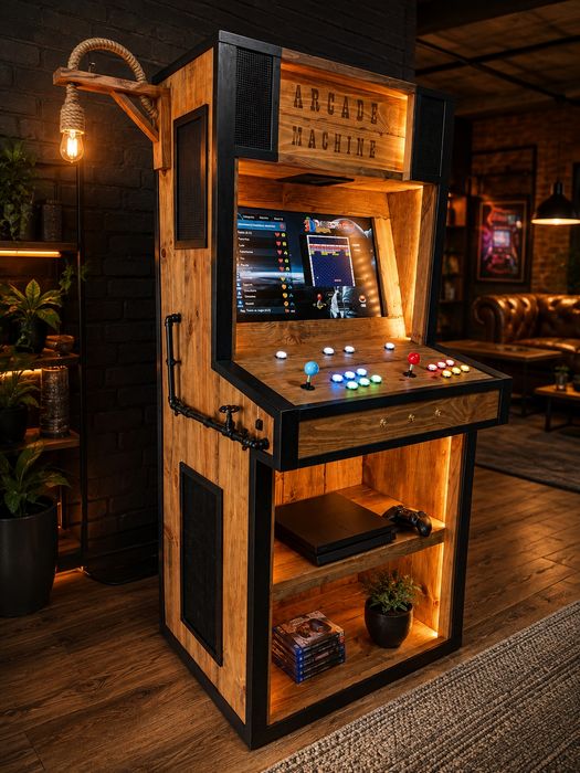 Máquinas Arcade em Madeira Personalizadas | Jogos | Fabrico Artesanal em Paços de Ferreira