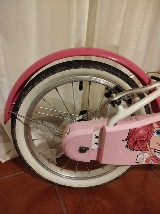 Bicicleta menina Btwin roda 16 5-8 anos