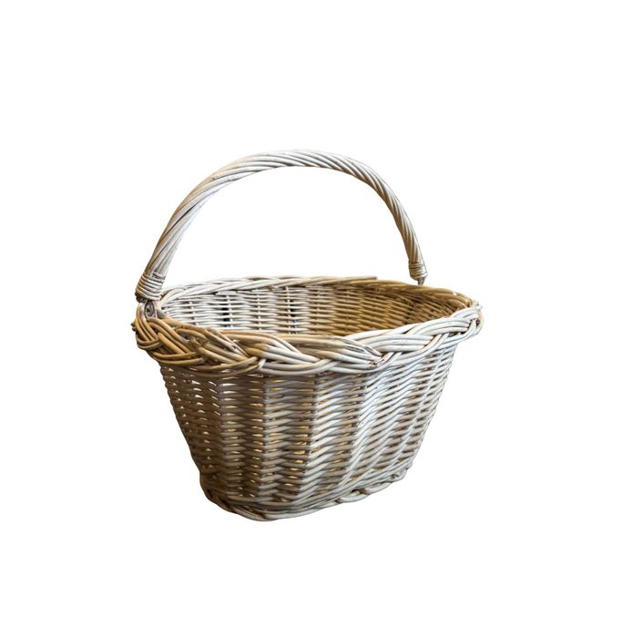 Koszyk Wiklinowy Rowerowy Na Rower Kierownicę Transportowy Duże Ilości