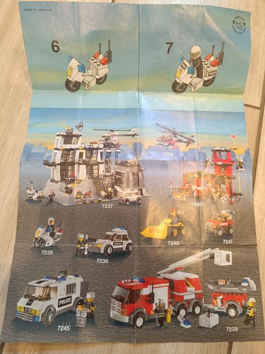 LEGO city 7235/motocykl/policyjny/patrolowy/cywilny