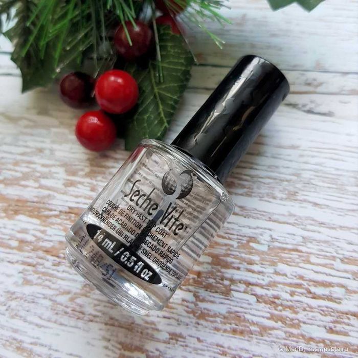 Быстросохнущее верхнее покрытие для лака Seche VITE Dry Top Coat 14 мл
