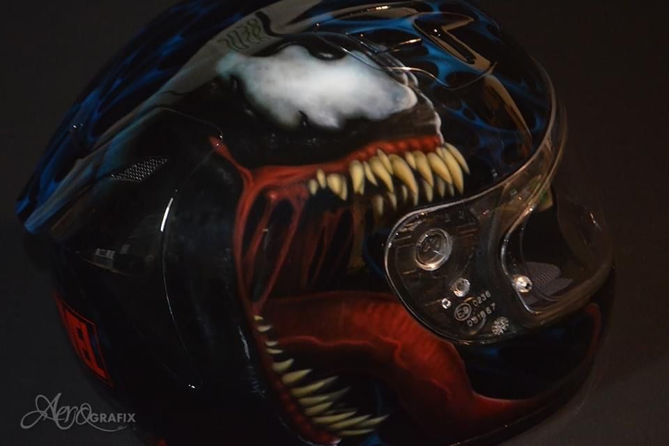 Kask HJC FG-ST Gridan MC1SF - malowane VENOM