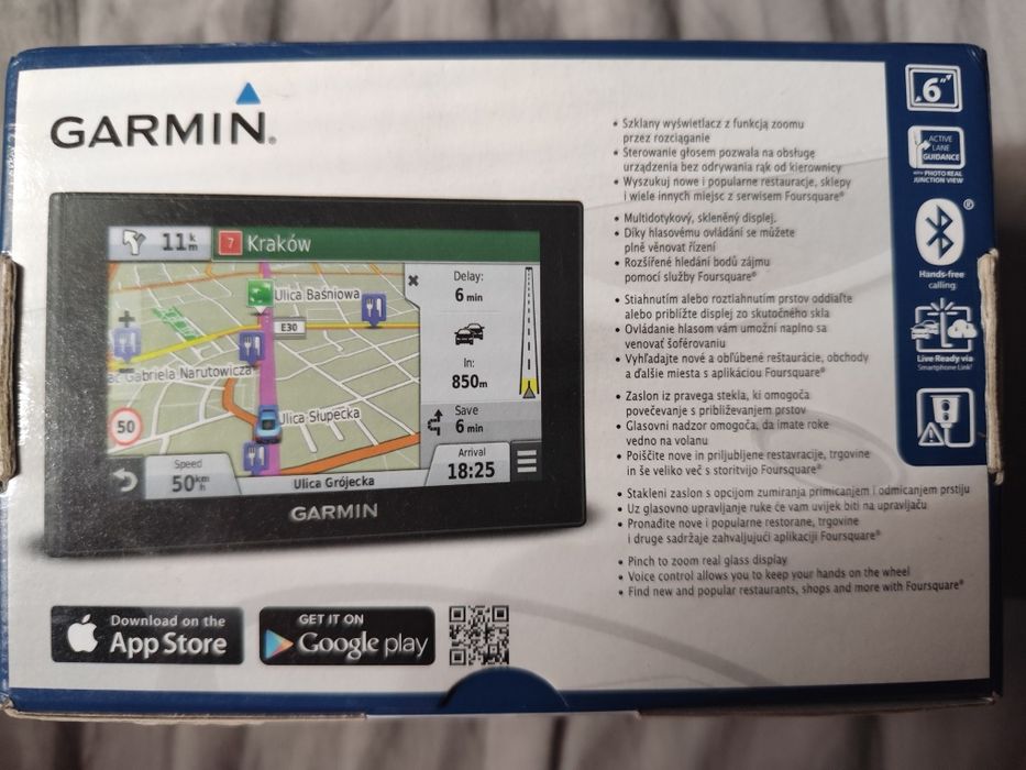 Nawigacja Garmin z rejestratorem jazdy bezterminowe aktualizacje ideał