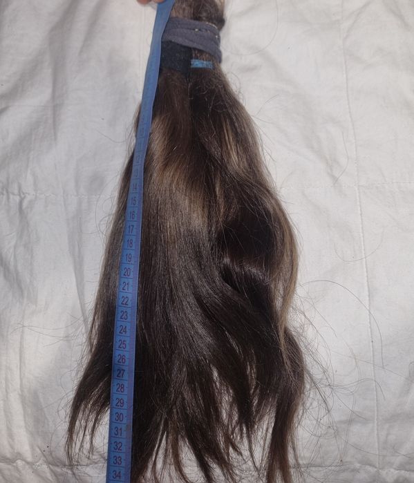 Волосся натуральний колір 35см