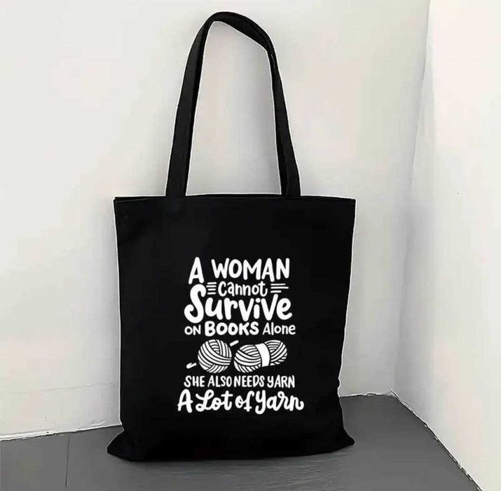 Проектная сумка для вязания, шоппер