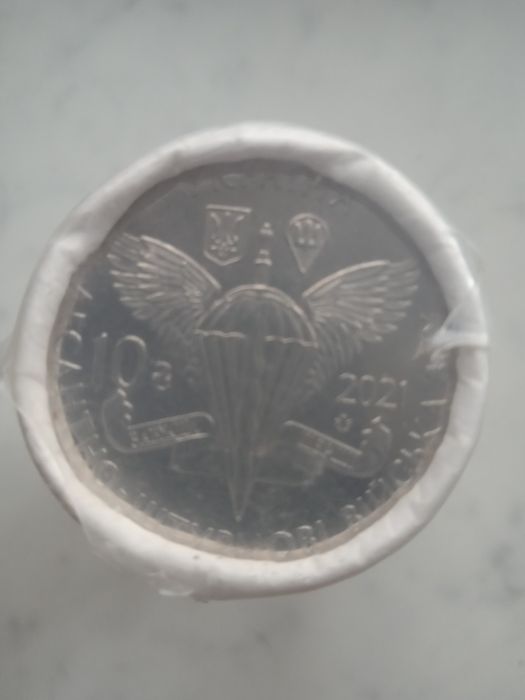 Ролл монет 10 гривен 2021 года ДШВ