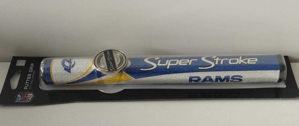 Grip Golfe Putter SuperStroke NFL LA RAMS - (c/ marcador de bola) NOVO