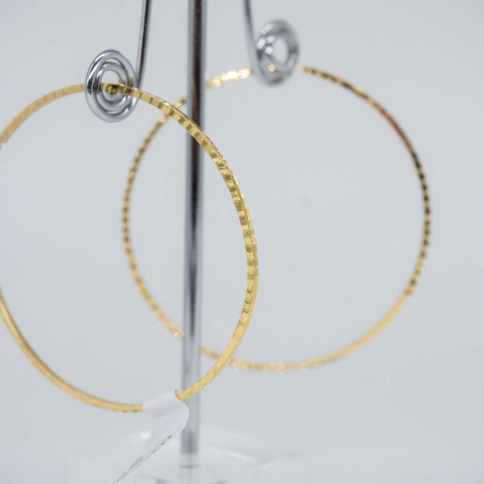 Złote kolczyki 585 KOŁA 2,13gram 5cm Okazja WYSYŁKA GRATIS