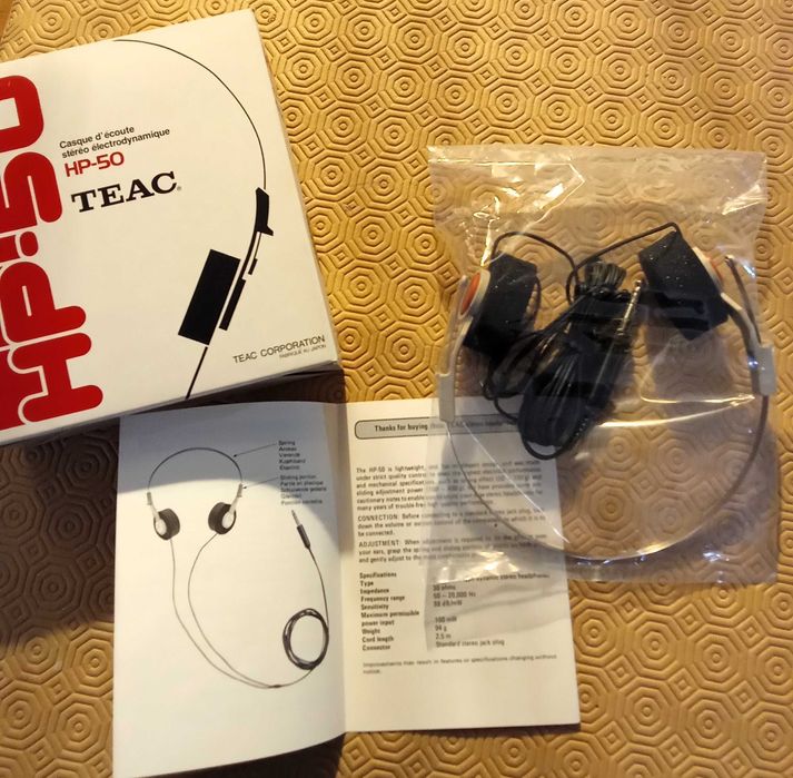 Auscultadores vintage TEAC HP-50