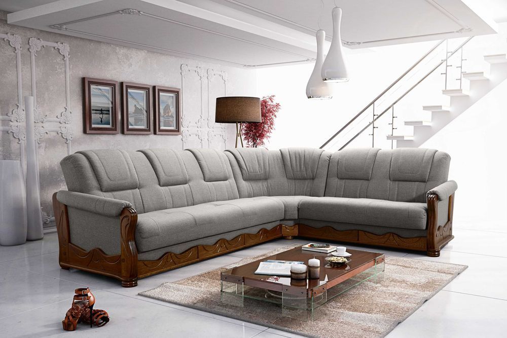 Narożnik ze skóry naturalnej 2R3 KOMFORT 100% skóra/dąb PRODUCENT