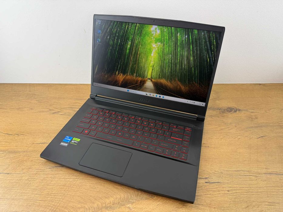 MOCNY Laptop MSI, RTX3050, 144HZ, CORE i5-12450H 12X 4.40GHz, JAK NOWY