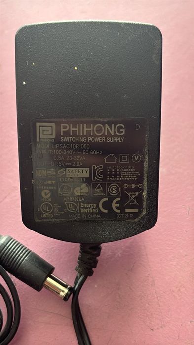 Zasilacz Ładowarka 5V 2A 10W 5.5/2.1 Phihong PSAC10R-050