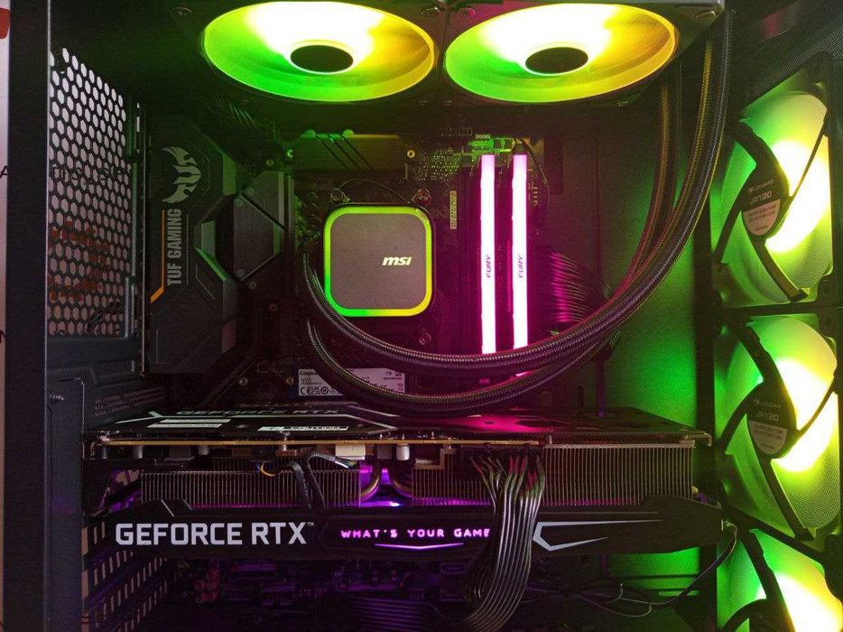 Ігровий ПК з відеокартою KFA2 RTX 3080 та процесором AMD Ryzen 7 5800x ...