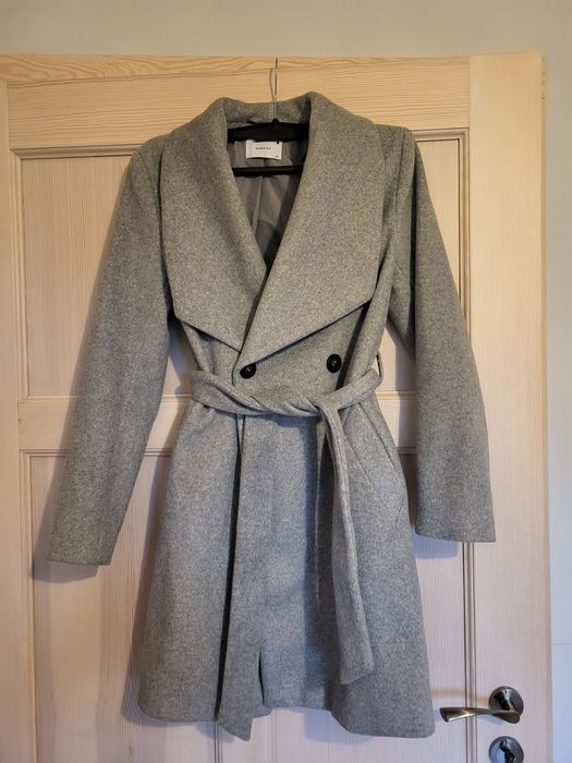 Płaszcz Reserved XS szary klapy nowy