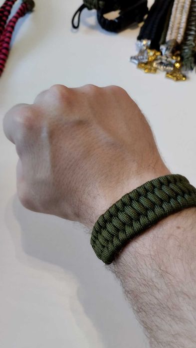 "Вождь" (Індеец)/ "Волк" браслет из паракорда 550