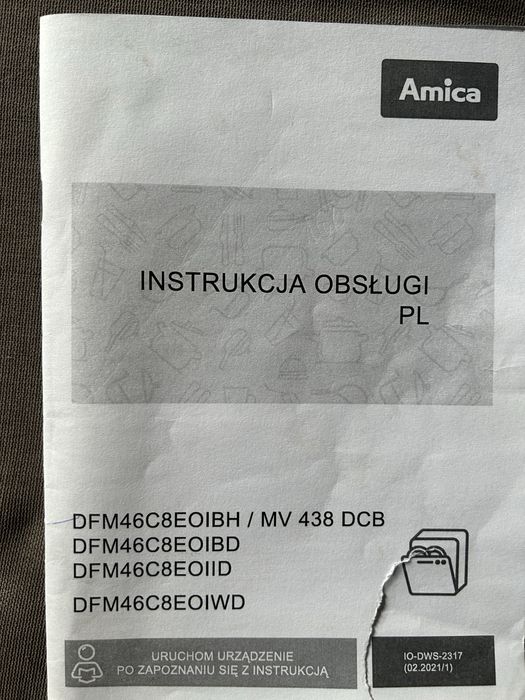 Zmywarka „Amica” model : DFM46C8EOiBD