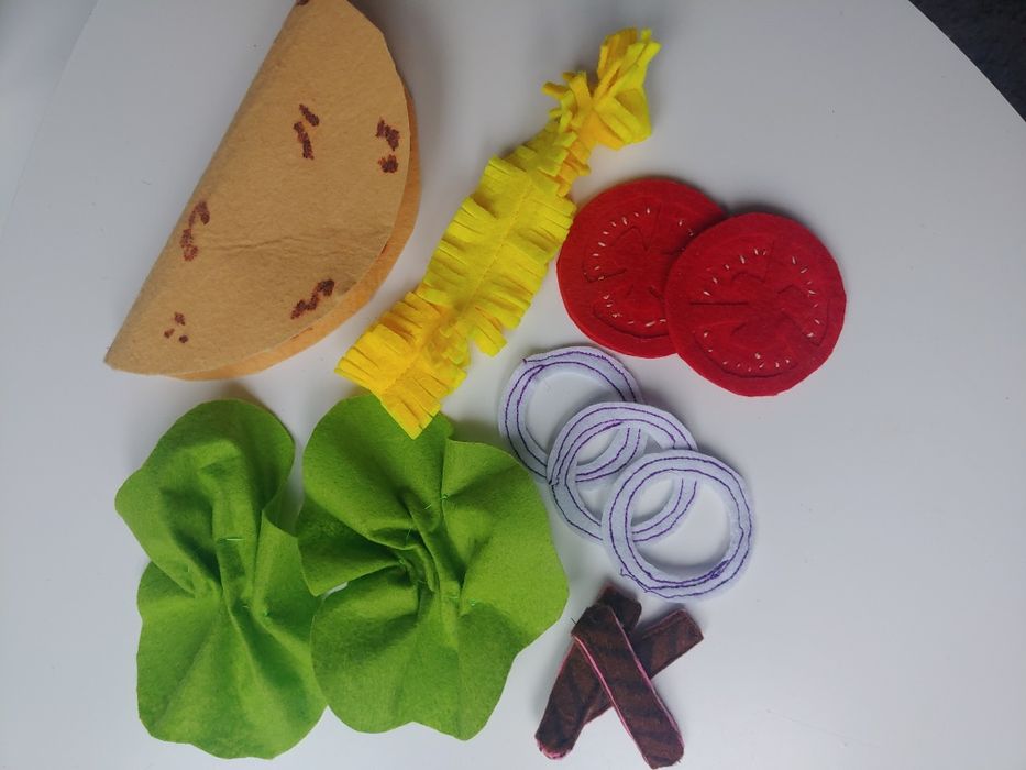 tacos jedzenie z filcu