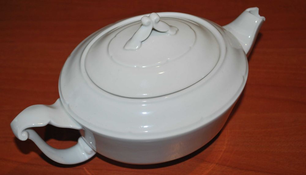 Bule de Porcelana Branco Electro-Cerâmica Candal (Tem Carimbo)