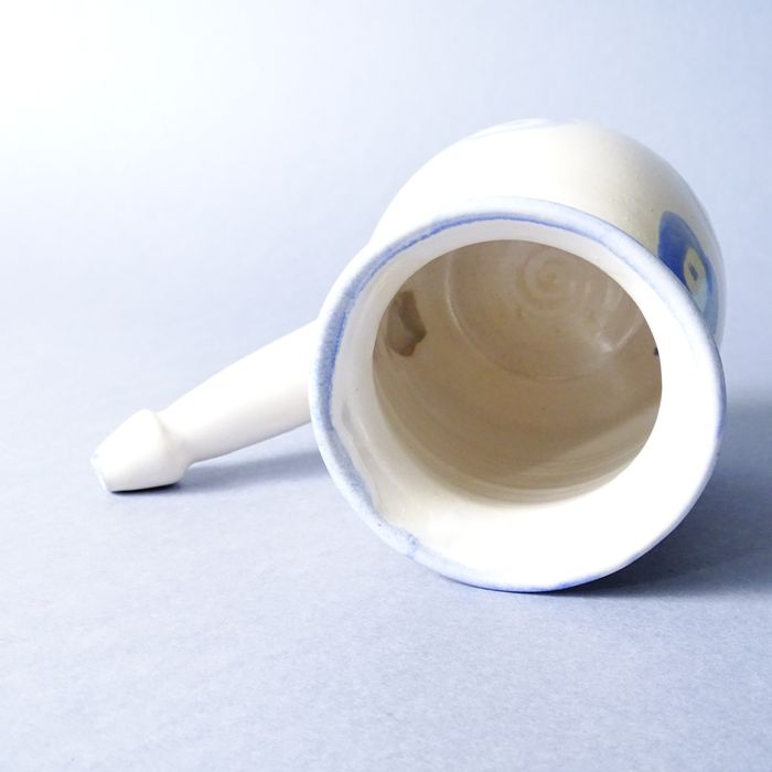 ceramika autorska sygnowany dzbanek gliniany