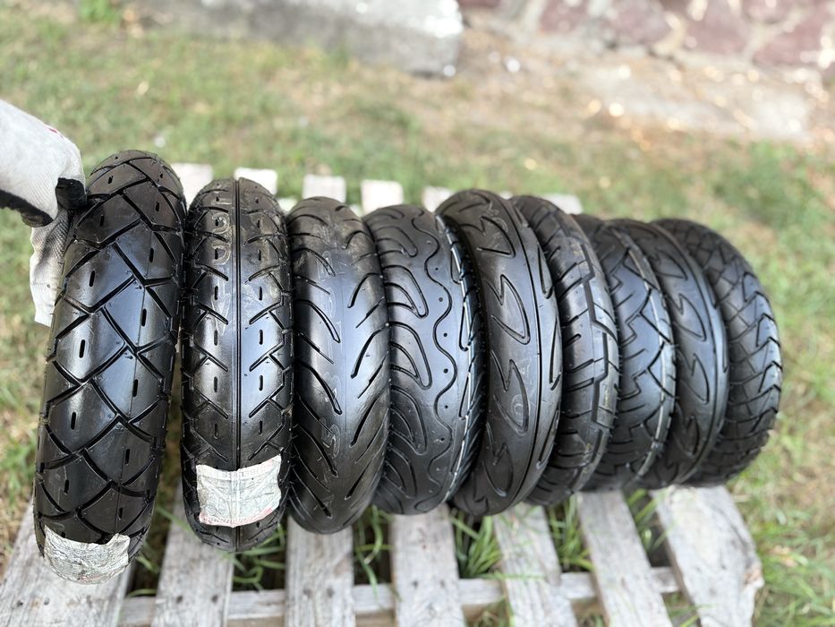 Розпродаж шин для мопедів 10 діаметру 80/90R10, 100/80R10, 3,50-10